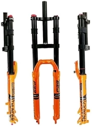 ZECHAO Mountain Bike Fork ZECHAO Downhill Fork 26 / 27.5 / 29'', Double Shoulder DH Front Fork Bicycle Air Shock Absorber with Damping 160mm Travel Disc Brake QR 9mm Accessories (Color : Orange, Size : 27.5inch)