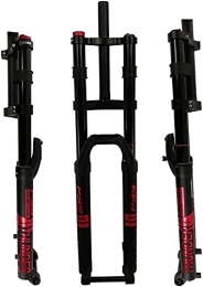 ZECHAO Mountain Bike Fork ZECHAO Downhill Suspension Fork 27.5 / 29", MTB DH Air Suspension Fork Travel 160mm 15mm Thru Axle Manual Lockout Bicycle Fork 1-1 / 8" Accessories (Color : Red, Size : 29")