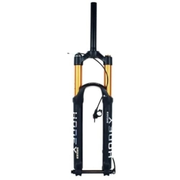 ZECHAO Spares ZECHAO Large Stroke 160 / 140 Air Mountain Bike Suspension Fork, 27.5 / 29in Aluminum Alloy Thru Axle 15mm Disc Brake 1-1 / 8" Rebound Adjustment (Color : Straight-160mm, Size : 27.5inch)