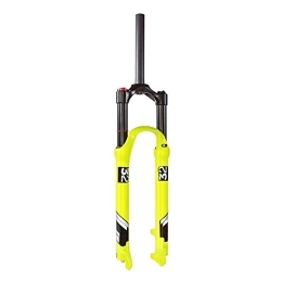 ZECHAO Mountain Bike Fork ZECHAO Magnesium Alloy Front Fork, 26 / 27.5 / 29 Inch Bicycle Absorber Air Fork Stroke 120mm Disc Brakes Axle QR 9mm Bicycle Accessories Accessories (Color : Straight tube HL, Size : 26inch)