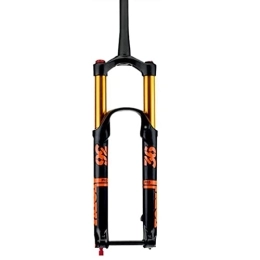 ZECHAO Spares ZECHAO Magnesium Alloy Mountain Bike Suspension Fork, 1-1 / 2" 27.5 / 29inch Air Supension Front Fork 160mm Travel Disc Brake 15 * 110mm Accessories (Color : Orange, Size : 27.5inch)