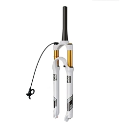 ZECHAO Spares ZECHAO Mountain Bike Air Suspension Fork, 26 / 27.5 / 29Inch Stroke 140mm, Remote Lockout (RL) Rebound Adjustment QR 9mm (White) Accessories (Color : Cone tube RL, Size : 27.5inch)