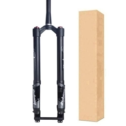 ZECHAO Spares ZECHAO Mountain Bike Suspension Fork, 15 * 110mm Lightweight Alloy Inverted Fork Bicycle Shock Absorber Forks 140mm Travel Air Fork Accessories (Color : Tapered Manual Lock, Size : 26inch)
