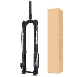 ZECHAO Mountain Bike Fork ZECHAO Mountain Bike Suspension Fork, 15 * 110mm Lightweight Alloy Inverted Fork Bicycle Shock Absorber Forks 140mm Travel Air Fork Accessories (Color : Tapered Remote Lock, Size : 27.5inch)