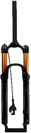 ZECHAO Spares ZECHAO Mountain Bike Suspension Fork 26 / 27.5 / 29'', 1-1 / 8" Ultralight Bicycle Front Fork Disc Brake MTB Air Forks QR 9mm Travel 100mm Accessories (Color : Black Rl, Size : 27.5'')