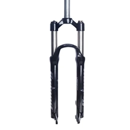 ZECHAO Mountain Bike Fork ZECHAO Mountain Bike Suspension Fork, 26 / 27.5 / 29in Aluminum Alloy 100mm Travel Straight Tube 1-1 / 8" 9mm Quick Release Mechanical Fork Accessories (Color : Black, Size : 29inch)