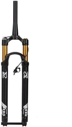 ZECHAO Spares ZECHAO Mountain Bike Suspension Fork 26 27.5 29In, Thru Axle 15mm 1-1 / 2'' Air Shock Absorber 100mm Travel Disc Brake Bicycle Front Fork Accessories (Color : Black, Size : 26'')