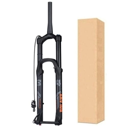 ZECHAO Spares ZECHAO Mountain Bike Suspension Fork, 27.5 / 29in Aluminum Alloy 175mm Travel Air Supension Front Fork 15mm Axle Rebound Adjust Tapered Tube Accessories (Color : Black-Remote Lock, Size : 27.5inch)