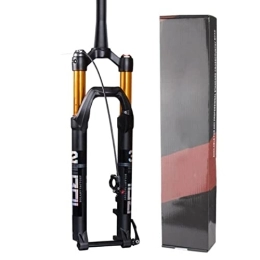 ZECHAO Mountain Bike Fork ZECHAO Mountain Bike Suspension Forks 120mm Travel, 1-1 / 2" Disc Brake 27.5 / 29in Inner Tube 32mm 15 * 100mm Axle Air Supension Front Fork Accessories (Color : Remote Lock, Size : 27.5inch)