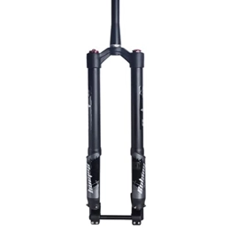ZECHAO Mountain Bike Fork ZECHAO Mountain Bike Suspension Forks, 26 / 27.5 / 29in 140mm Travel Inverted Fork Aluminum Alloy 1-1 / 2" Air Supension Front Fork Accessories (Color : Manual Lock, Size : 27.5inch)