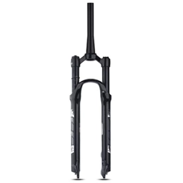 ZECHAO Spares ZECHAO Mountain Bike Suspension Forks, 26 / 27.5 / 29inch Aluminum Alloy 120mm Travel Quick Release 9mm Air Supension Front Fork Accessories (Color : Black-Tapered-HL, Size : 26inch)