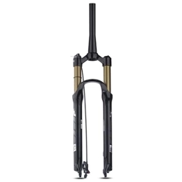 ZECHAO Mountain Bike Fork ZECHAO Mountain Bike Suspension Forks, 26 / 27.5 / 29inch Aluminum Alloy 120mm Travel Quick Release 9mm Air Supension Front Fork Accessories (Color : Gold-Tapered-RL, Size : 26inch)