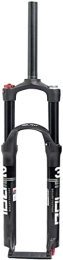 ZECHAO Mountain Bike Fork ZECHAO Mountain Front Fork 26 / 27.5 / 29In, Shock Absorber Fork Suspension Fork Double Air Chamber 100mm Travel Shoulder Control QR Accessories (Color : Black, Size : 29inch)