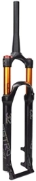 ZECHAO Spares ZECHAO MTB Air Fork 26 / 27.5 / 29'', Disc Brake Bicycle Front Fork 100mm Travel QR 9mm Mountain Bike Suspension Forks 1-1 / 8" 1-1 / 2" HL / RL Accessories (Color : Black Gold 1-1 / 2 Hl, Size : 26inch)