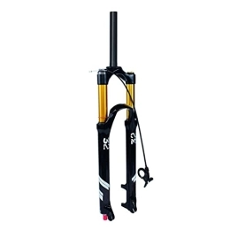 ZECHAO Mountain Bike Fork ZECHAO MTB Air Fork, 26 / 27.5 / 29 Inch Magnesium Alloy Front Fork Remote Lockout QR 9mm Rebound Adjustment Travel 140mm Bicycle Accessories Accessories (Color : Straight tube RL, Size : 27.5inch)