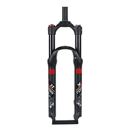 ZECHAO Mountain Bike Fork ZECHAO MTB Air Fork, 26 / 27.5 / 29 Inch Suspension Fork Disc Brake Travel 120mm Straight Tube Shoulder Control Bicycle Accessories Accessories (Color : Black, Size : 27.5inch)