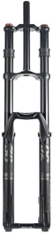 ZECHAO Mountain Bike Fork ZECHAO MTB Air Suspension Fork 26 27.5 29In, Thru Axle 15mm Double Shoulder Shocks Disc Brake Front Fork 1-1 / 8" Travel 160mm with Damping Accessories (Color : Black a, Size : 27.5inch)