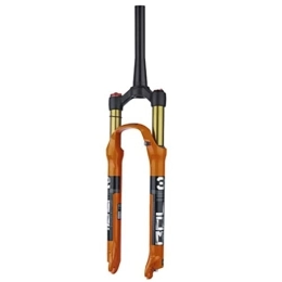 ZECHAO Spares ZECHAO MTB Bicycle Front Fork 26 / 27.5 / 29in, Bicycle Shock Absorber Forks Stroke 125mm Magnesium Alloy Mountain Bike Fork 9mm Axle Accessories (Color : Tapered Manual Lock, Size : 27.5inch)