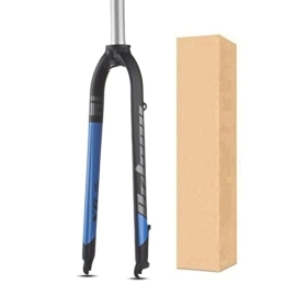 ZECHAO Mountain Bike Fork ZECHAO MTB Bicycle Suspension Fork, 1-1 / 8" Hard Fork 9mm Axle Straight Tube Aluminum Alloy 26 / 27.5 / 29in Disc Brake Front Fork Accessories (Color : Blue, Size : 26inch)