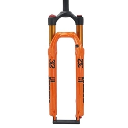 ZECHAO Spares ZECHAO MTB Bicycle Suspension Fork, 27.5 / 29inch Rebound Adjustment 1-1 / 8" Air Mountain Bike Suspension Forks 120mm Travel 9mm Axle Accessories (Color : Orange, Size : 27.5inch)