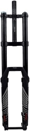 ZECHAO Spares ZECHAO MTB Bike Air Suspension Fork 27.5 29In, Double Shoulder Downhill Fork Rebound Adjust 1-1 / 8" Thru Axle 15mm Travel 160mm Disc Brake Accessories (Color : Black, Size : 29 inch)
