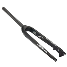 ZECHAO Spares ZECHAO Suspension Fork Bicycle Front, 9mm Axle 28.6mm Threadless Steerer Aluminum Alloy 26 27.5 29" Mountain Bike Hard Fork Accessories (Color : Carbon fiber, Size : 27.5inch)
