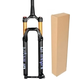 ZECHAO Spares ZECHAO Thru-Axle 15mm Mountain Bike Suspension Forks, 26 / 27.5 / 29in Rebound Adjustment 120mm Travel Disc Brake Bicycle Air Front Fork 1-1 / 2" (Color : Manual Lock, Size : 26inch)