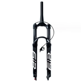 ZECHAO Spares ZECHAO Ultralight Aluminum Alloy Mountain Bike Air Suspension Forks, 26 27.5 29in Quick Release Disc Brake 140mm Travel Manual / Crown Lockout (Color : Tapered Remote Lock, Size : 27.5inch)