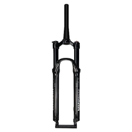 ZFF Mountain Bike Fork ZFF 26 27.5 29 Inch MTB Air Suspension Fork Travel 100mm Mountain Bike Front Forks Straight / Tapered Tube Manual / Remote Lockout Disc Brake QR 9mm (Color : 1 1 / 2 HL, Size : 26'')