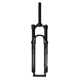 ZFF Mountain Bike Fork ZFF 26 27.5 29 Inch MTB Air Suspension Fork Travel 100mm Mountain Bike Front Forks Straight / Tapered Tube Manual / Remote Lockout Disc Brake QR 9mm (Color : 1 1 / 8 HL, Size : 26'')