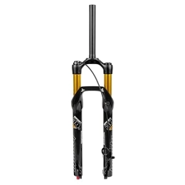 ZFF Spares ZFF 26 27.5 29 Inch MTB Air Suspension Fork Travel 100mm XC Mountain Bike Front Forks Damping Adjustment 1-1 / 8" Line Control Quick Release Magnesium +Aluminum Alloy (Color : Gold, Size : 27.5inch)