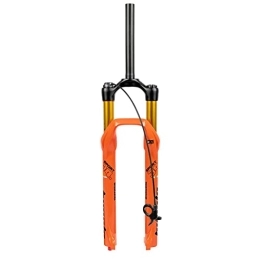 ZFF Spares ZFF 26 27.5 29 Inch MTB Air Suspension Fork XC Mountain Bike Front Forks Travel 100mm Damping Adjustment 1-1 / 8" Line Control QR Magnesium +Aluminum Alloy (Color : Orange, Size : 27.5inch)