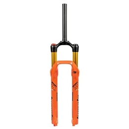 ZFF Spares ZFF 26 27.5 29 Inch MTB Air Suspension Fork XC Mountain Bike Front Forks Travel 100mm Damping Adjustment 1-1 / 8" Shoulder Control QR Magnesium +Aluminum Alloy (Color : Orange, Size : 26inch)