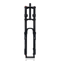 ZFF Mountain Bike Fork ZFF DH Mountain Bike Suspension Fork 26 / 27.5 / 29'' MTB Air Fork Travel 160mm 1-1 / 8 Straight Double Shoulder Fork Manual Lockout QR 9 * 100MM (Color : With damping, Size : 26in)