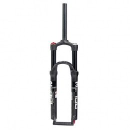 ZFF Spares ZFF Mountain Front Fork Air Pressure Shock Absorber Fork 26 / 27.5 / 29 Inch MTB Suspension Fork Double Air Chamber 100mm Travel Straight Tube Shoulder Control QR (Color : Black, Size : 27.5)