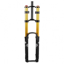 ZGYZ Mountain Bike Fork ZGYZ 27.5 29 Inch Air DH AM MTB Front Fork Travel 200mm, Manual Lockout Discbrake Mountain Bike Suspension Fork Thru Axle 15x110mm with Damping Adjustment