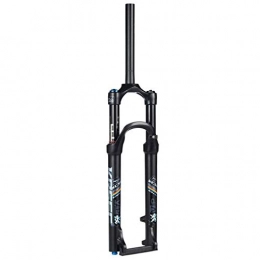 ZHTY Spares ZHTY Air Fork Double Chamber Suspension Fork, 26" / 27.5 / 29 Inch Aluminum Alloy Disc Brake Damping Adjustment 1-1 / 8" Travel 100mm