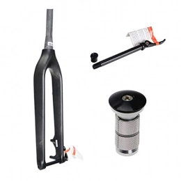 ZHTY Spares ZHTY MTB Bike Fork 26" 27.5 29 Inch UD Carbon Fiber Mountain Bicycle Fork Axle 150x15mm Tapered Matt 1-1 / 8" Disc Brake