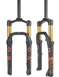 ZLYJ Mountain Bike Fork ZLYJ Bicycle Front Fork 20" X4.0 Fat Tire 34 Tube Snow Bicycle ATV Travel 115Mm Disc Brake Aluminum Alloy Air Mountain Bike Suspension Fork Bicycle Forks Gold, 20inch