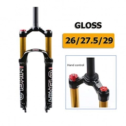 ZLYY Mountain Bike Fork ZLYY Bicycle Air Fork 26 27.5 29 ER MTB Mountain Suspension Fork Air Resilience Oil Damping Line Lock For Over SR, F-26in, C, 27.5in
