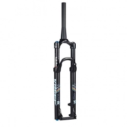 ZNND Mountain Bike Fork ZNND 26 / 27.5 / 29 Inch Suspension Forks, MTB Front Suspension Forks Mountain Bike Damping Air Fork Spinal Canal 1-1 / 2” (Color : Black, Size : 26in)