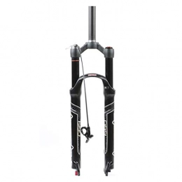 ZNND Mountain Bike Fork ZNND 26 / 27.5 / 29in MTB Front Suspension Forks, Air Pressure Shock Absorber Fork Adjustable Damping Wire Control (Color : Straight, Size : 27.5in)
