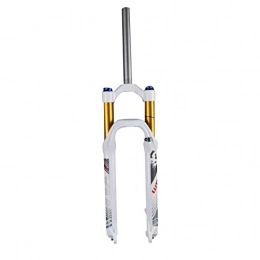 ZNND Mountain Bike Fork ZNND 26 / 27.5 / 29inch Suspension Forks, Adjustable Damping Air Fork Stroke 120mm MTB Front Suspension Forks 1-1 / 8” (Color : White, Size : 26 inch)