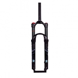 ZNND Spares ZNND 26 / 27.5 Inch Bike Suspension Fork, Air Pressure Shock Absorber Fork MTB Front Suspension Forks Shoulder Control 1-1 / 8” (Color : Black, Size : 27.5in)