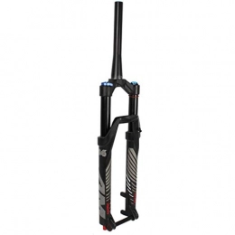 ZNND Mountain Bike Fork ZNND 26 / 27.5" Mountain Bike Suspension Fork, Outdoor Aluminum Alloy Disc Brake Front Bridge Cone Tube 1-1 / 8" Travel 100mm (color : A, Size : 26 inch)