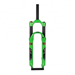 ZNND Spares ZNND 26 Suspension Fork Shoulder Control Lock Disc Brakes Aluminum Alloy Bicycle Shock Absorber Front Mountain Bike (color : GREEN, Size : 27.5inch)