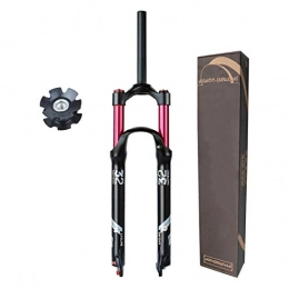 ZPPZYE Spares ZPPZYE MTB Fork 26 / 27.5 / 29 inch Aluminum Alloy 1-1 / 8 ” Remote Control Bicycle Suspension fork Travel 140mm with Rebound Adjust (Color : Straight tube A, Size : 26 INCH)