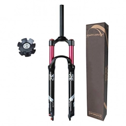 ZPPZYE Spares ZPPZYE MTB Fork 26 Inch 27.5 ” 29 er Aluminum Alloy 1-1 / 8 ” Remote Control Bicycle Air fork Travel 140mm with Rebound Adjust (Color : Straight tube A, Size : 26 INCH)