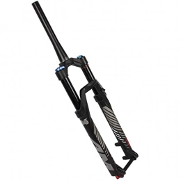 ZQW Mountain Bike Fork ZQW MTB Air Front Fork, 26 / 27.5 / 29 Inch Bike Suspension Fork, Manual Lockout, 39.8mm Tapered, 140mm Travel, Fork Width 15x110mm, Disc Brake (Color : A, Size : 29inch)