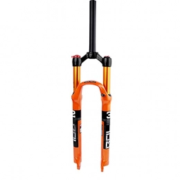 ZQW Mountain Bike Fork ZQW MTB Bicycle Front Fork, 26 27.5 29 Inch Straight / Cone Tube Bike Suspension Fork Remote Control Air Fork Adjustable Damping Quick Release Stroke 100mm (Color : A, Size : 27.5inch)